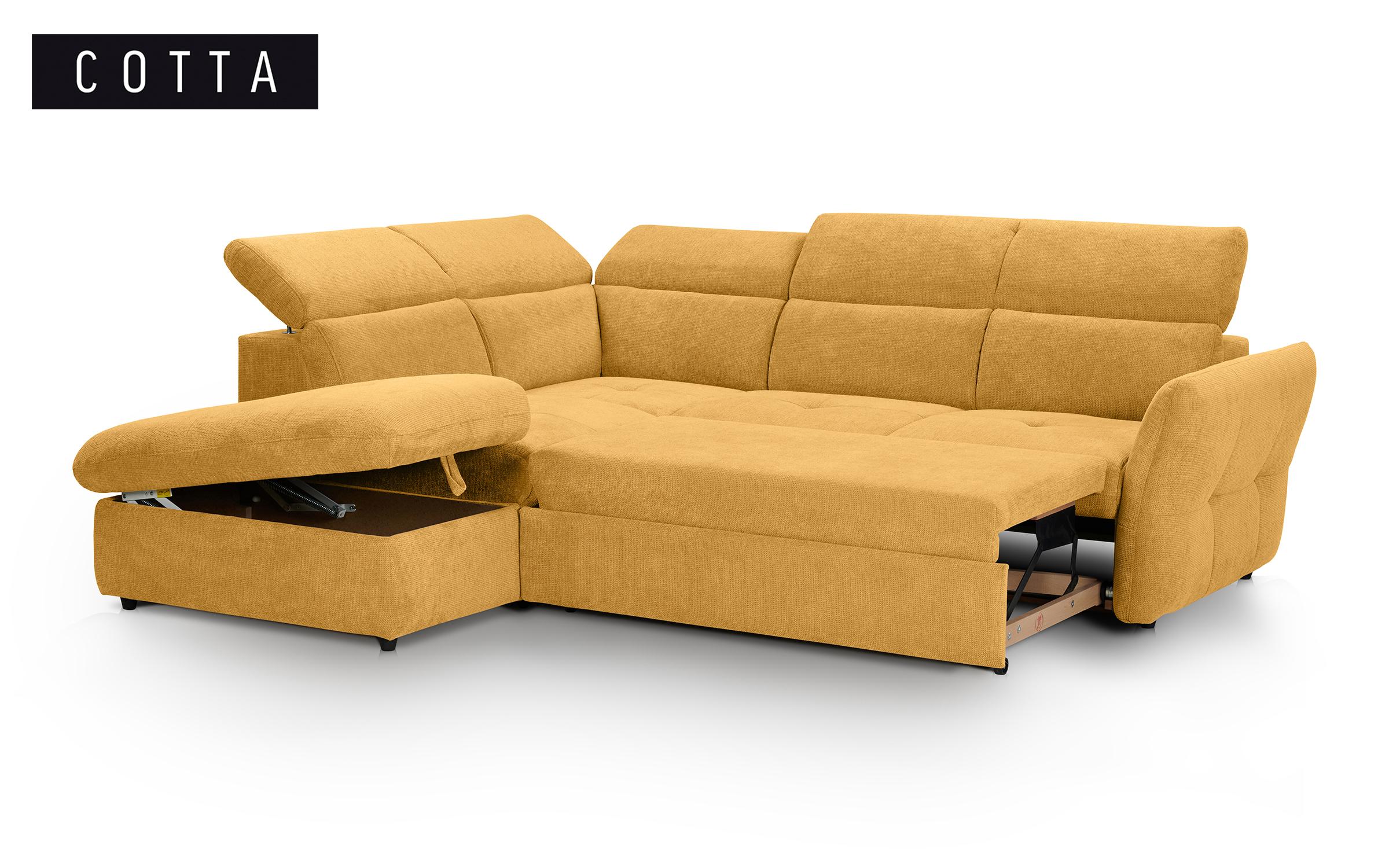 Γωνιακός καναπές Kastor, κίτρινο  3
